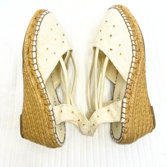 Cabrizi | Women's Slingback Wedge Sandals Shoes Size 9 - Picture 5 of 13